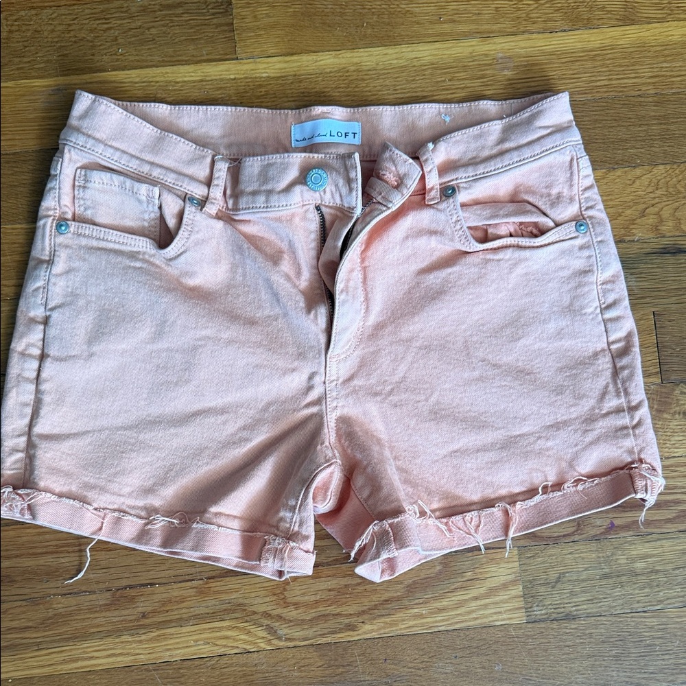 5/$25 LOFT Women's Orange 🍊 Jean Shorts